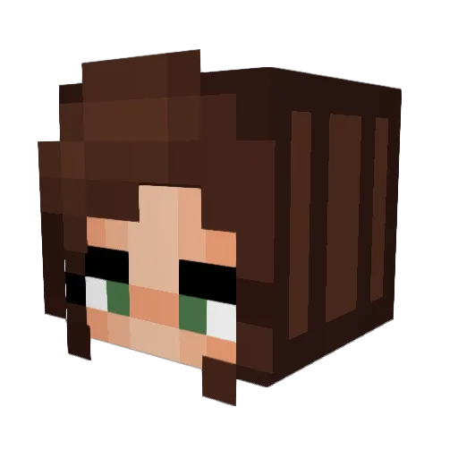 CptMuddles Minecraft avatar head, 3D render