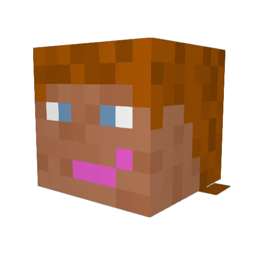 CptNiveau Minecraft avatar head, 3D render