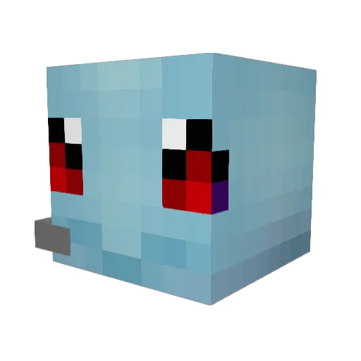 CptRex1337 Minecraft avatar head, 3D render