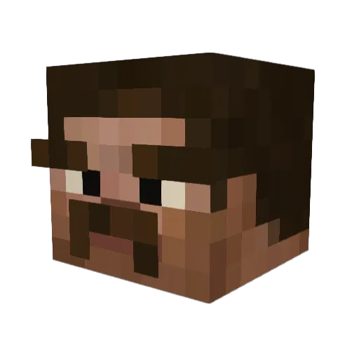 CptSchoko Minecraft avatar head, 3D render