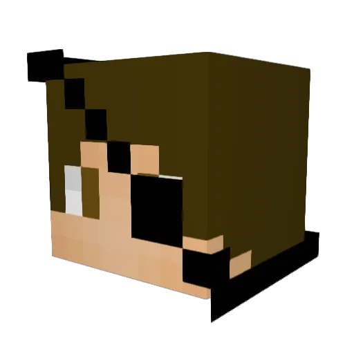 Cpt_Broon Minecraft avatar head, 3D render