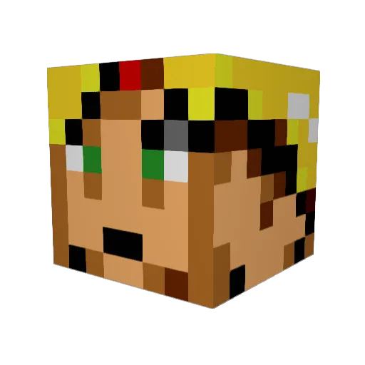 Cpt_Canadia Minecraft avatar head, 3D render