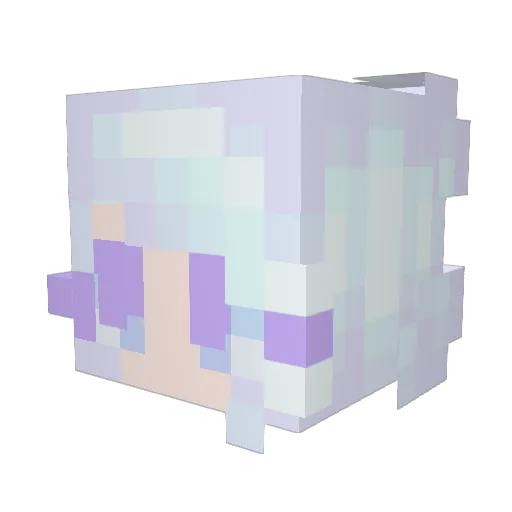 Cpt_Cherry Minecraft avatar head, 3D render