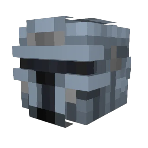 Cpt_Fujita Minecraft avatar head, 3D render