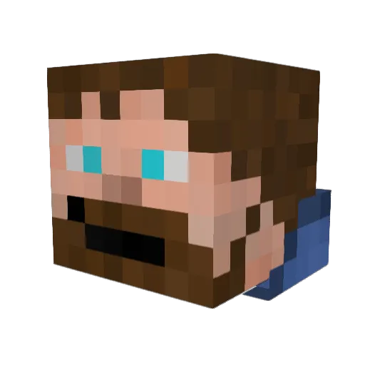 Cpt_Jake_Shark Minecraft avatar head, 3D render