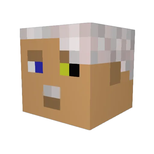 Cpt_Ketamine Minecraft avatar head, 3D render