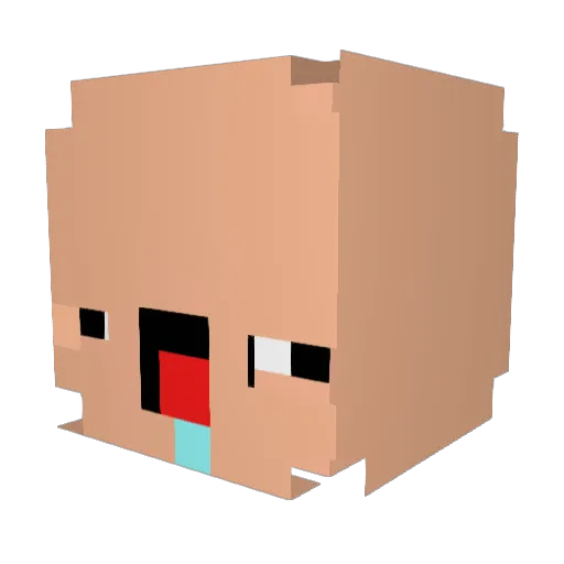 Cpt_Koks Minecraft avatar head, 3D render