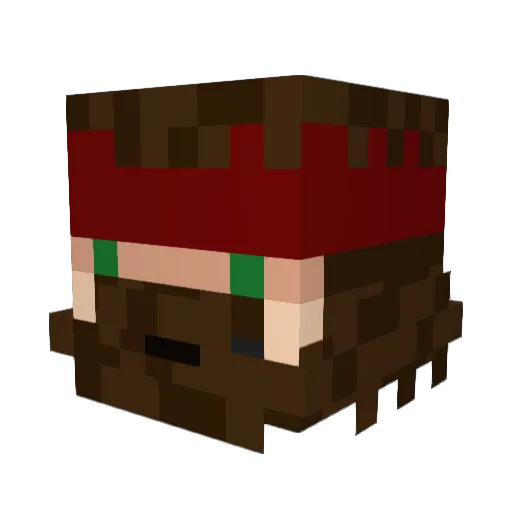 Cpt_Lolo Minecraft avatar head, 3D render