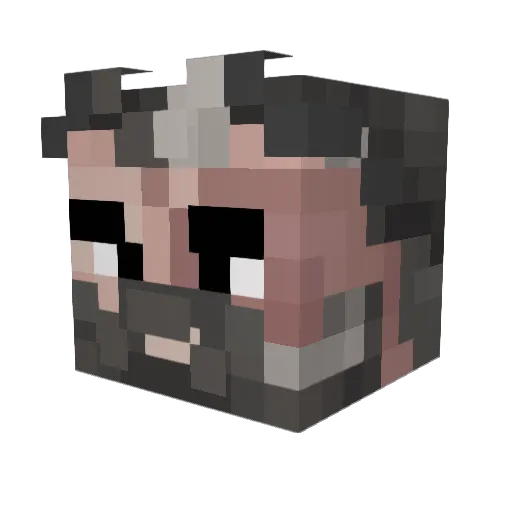 Cpt__Arboria Minecraft avatar head, 3D render