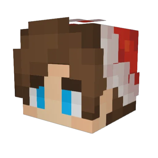 Cpt_cxw Minecraft avatar head, 3D render