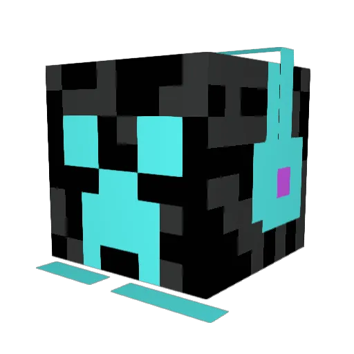 Cptmoose Minecraft avatar head, 3D render