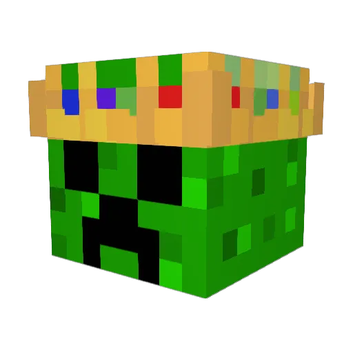 CptnCreeperx Minecraft avatar head, 3D render