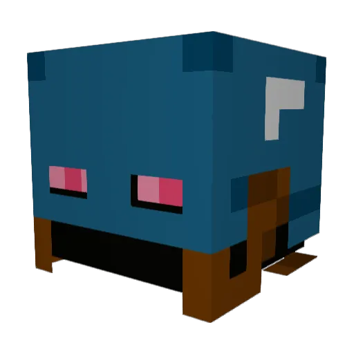 CptnEndermerica Minecraft avatar head, 3D render