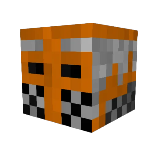CptnScarta Minecraft avatar head, 3D render