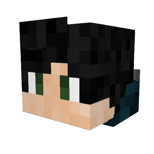 Cptn_Shrimpy Minecraft avatar head, 3D render