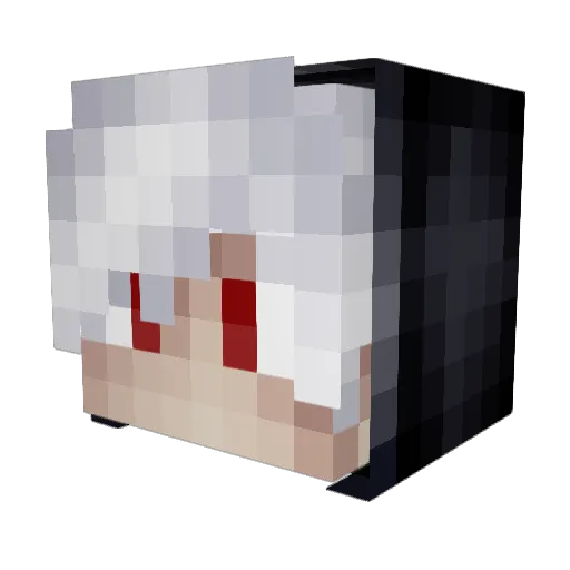 Cptnhunter02 Minecraft avatar head, 3D render
