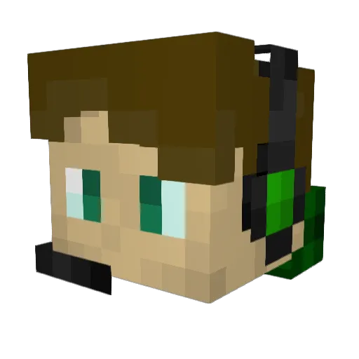 Cptobvious2009 Minecraft avatar head, 3D render
