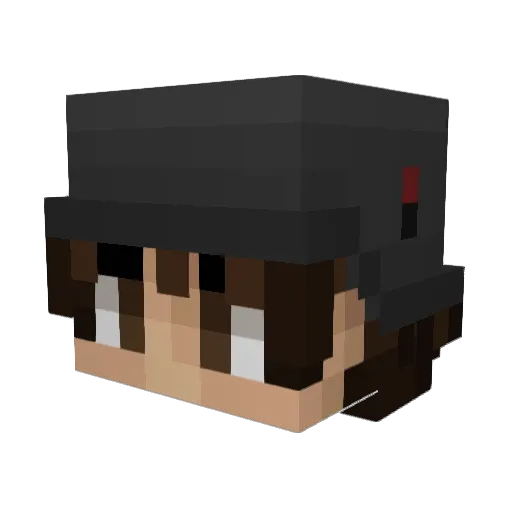 Cpwarrior88 Minecraft avatar head, 3D render