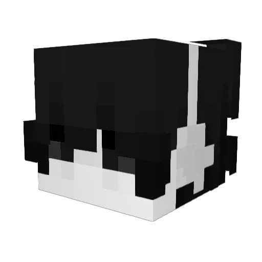 Cqkws Minecraft avatar head, 3D render