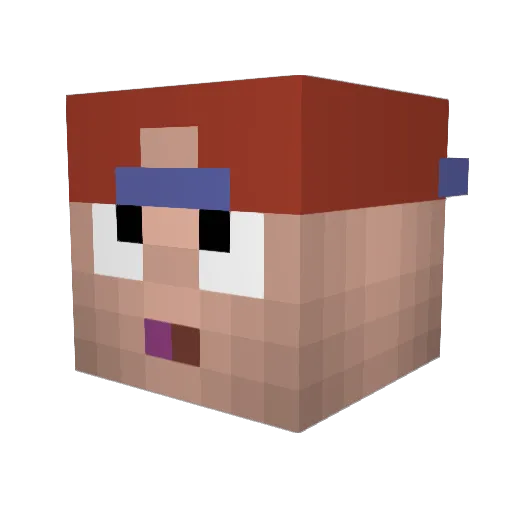CqncerKid Minecraft avatar head, 3D render
