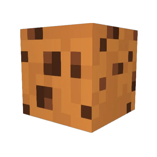 Cqqkie Minecraft avatar head, 3D render