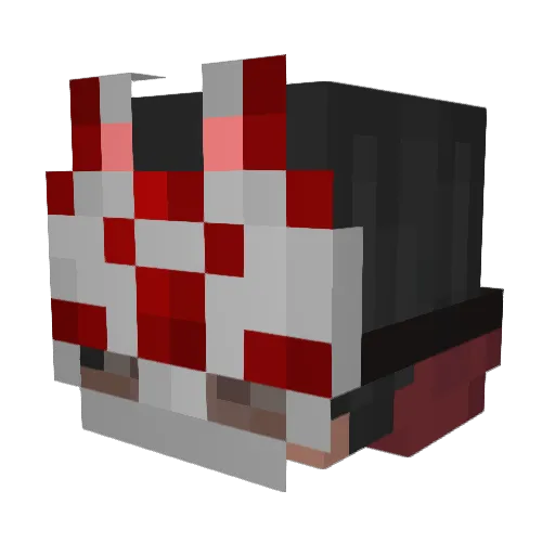Cr1ms0nSnow Minecraft avatar head, 3D render