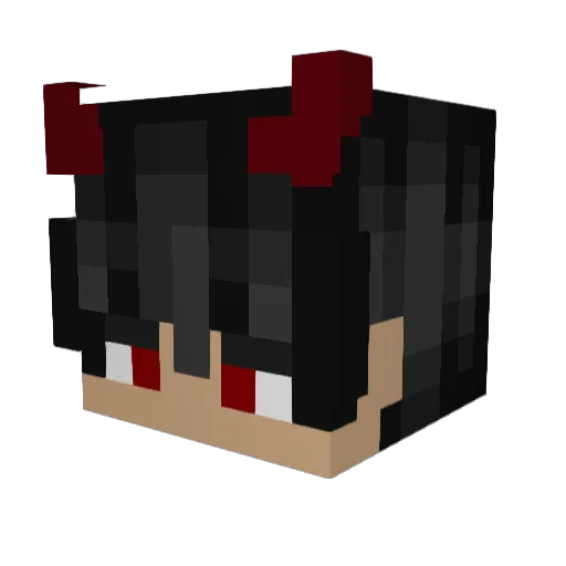 Cr1ms0nXP Minecraft avatar head, 3D render