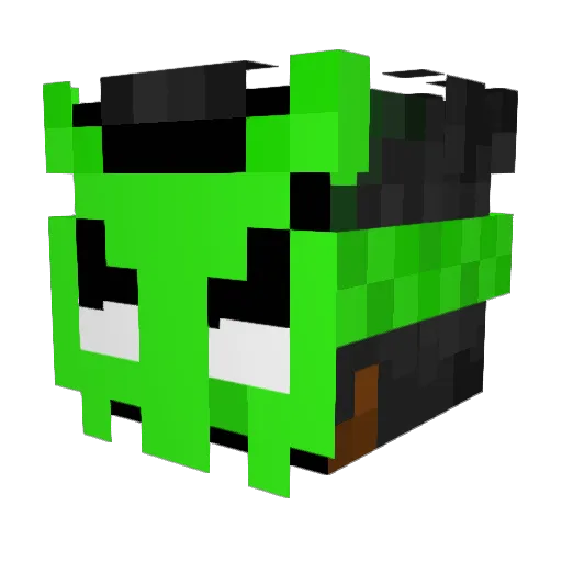 Cr1tify Minecraft avatar head, 3D render