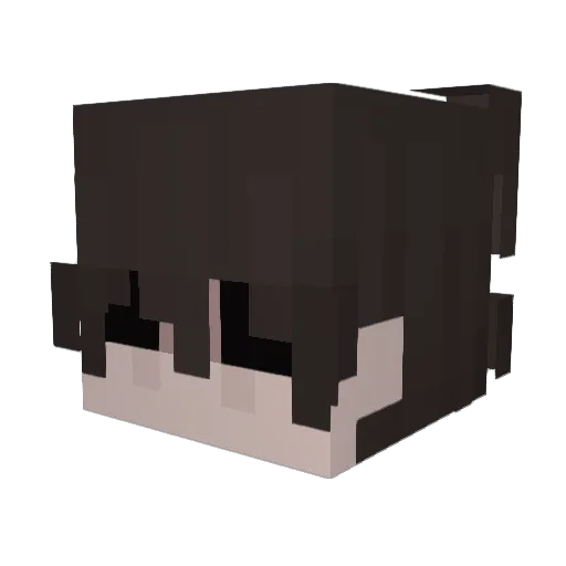 Cr33N Minecraft avatar head, 3D render