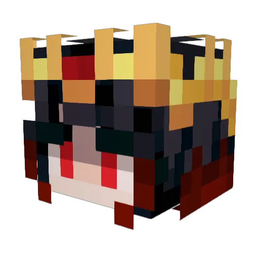 Cr33pkill Minecraft avatar head, 3D render