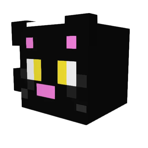 Cr33ps Minecraft avatar head, 3D render