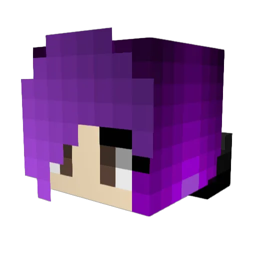 Cr3ssh Minecraft avatar head, 3D render