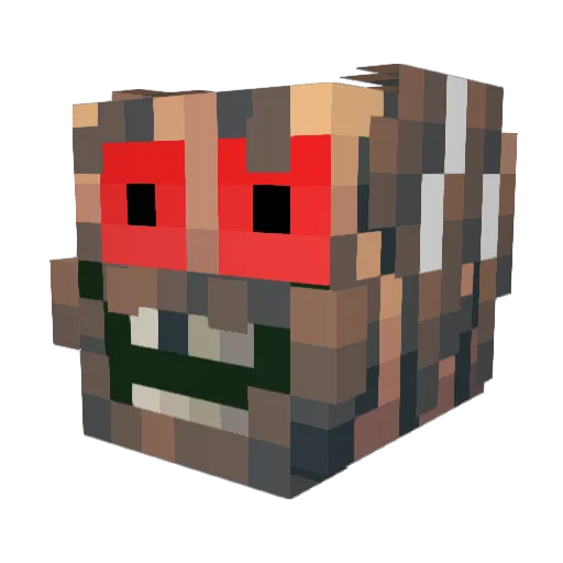 Cr4ckyThePlug Minecraft avatar head, 3D render