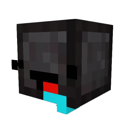 Cr4ftyK1ng Minecraft avatar head, 3D render