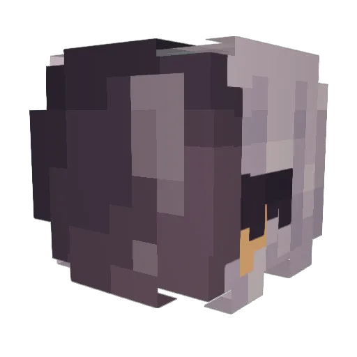 Cr4ve Minecraft avatar head, 3D render