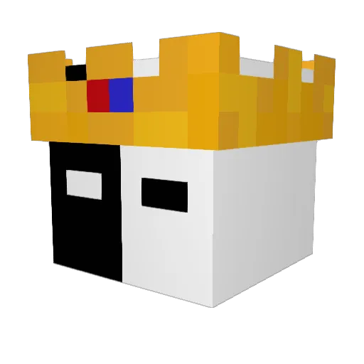 Cr4zyCZ Minecraft avatar head, 3D render