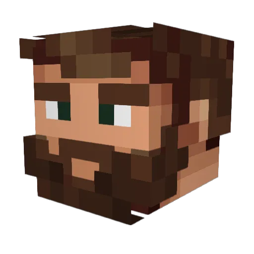 Cr4zyD00d Minecraft avatar head, 3D render