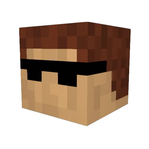 Cr4zyM1998 Minecraft avatar head, 3D render