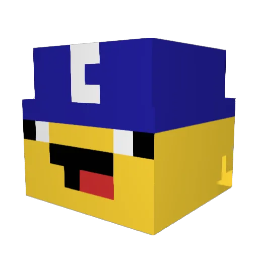 CrAxGaMeR367 Minecraft avatar head, 3D render