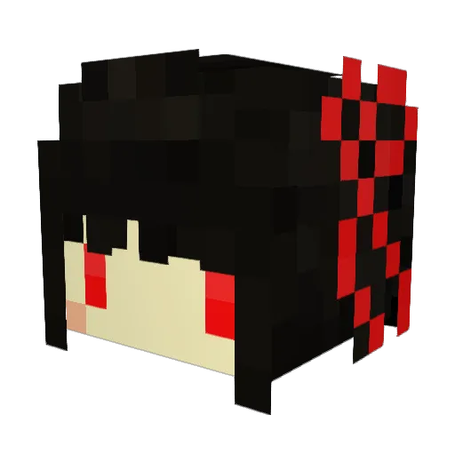 CrAzYxSkY Minecraft avatar head, 3D render
