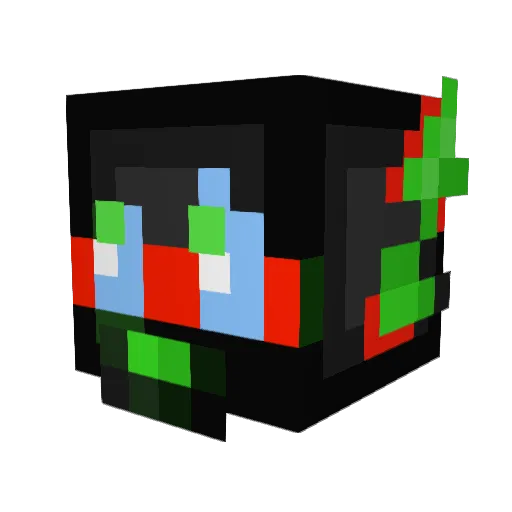 Cr_Wolf_Games Minecraft avatar head, 3D render
