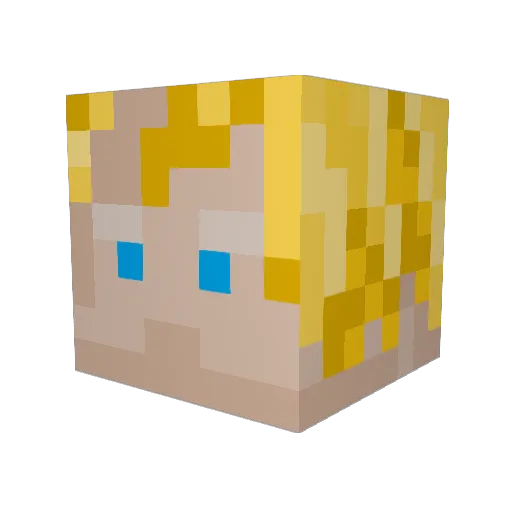 Cr_epy Minecraft avatar head, 3D render