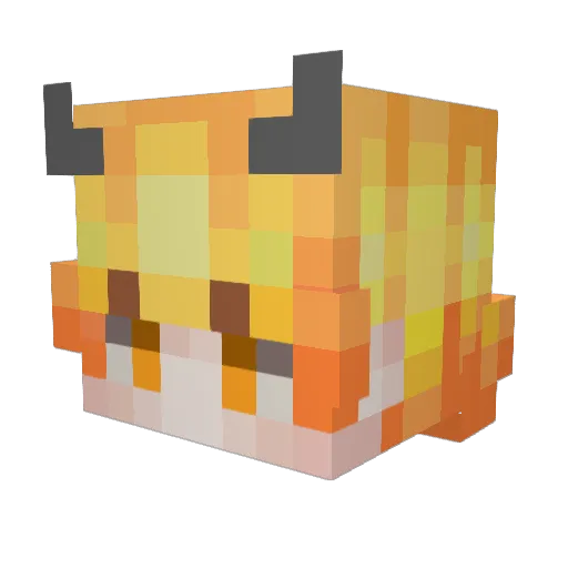 Cra5hPandA Minecraft avatar head, 3D render