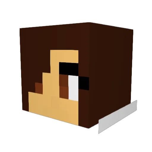 CraZyGirl666x Minecraft avatar head, 3D render