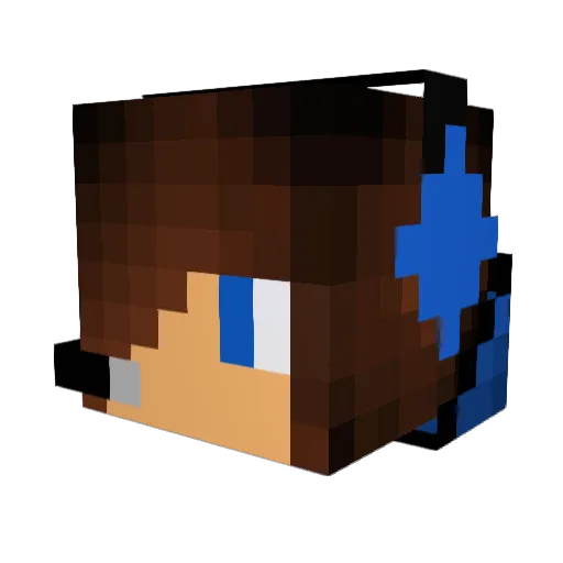 CraZyce76 Minecraft avatar head, 3D render