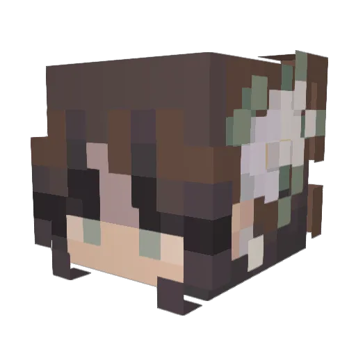 Cra_Zay Minecraft avatar head, 3D render