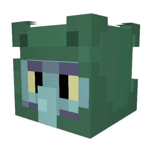 Craanky Minecraft avatar head, 3D render