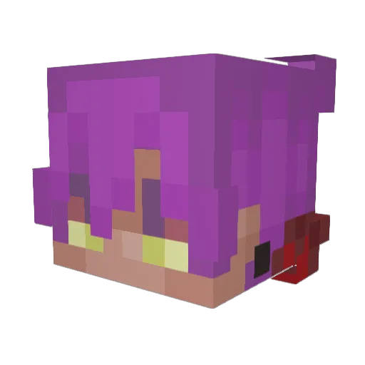 CraazyKatt Minecraft avatar head, 3D render