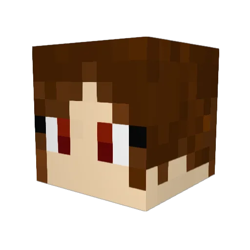 CrabArmy Minecraft avatar head, 3D render