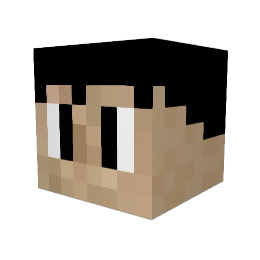 CrabKnight Minecraft avatar head, 3D render